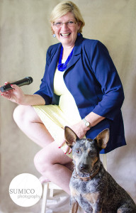 Business Woman and Dog