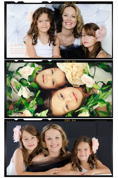 Mother and Daughters Portrait