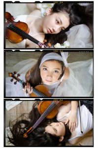 Violinist Sisters Portrait