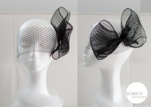 Black Ribbon Headpiece