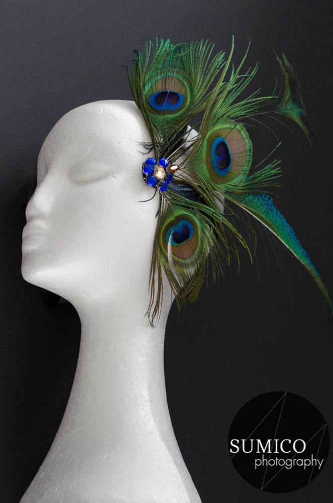 Peacock Feather Headpiece