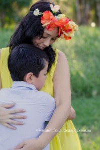 Maternity Portrait - Mother and Son