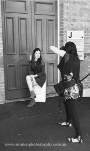 behind the scene teen portrait