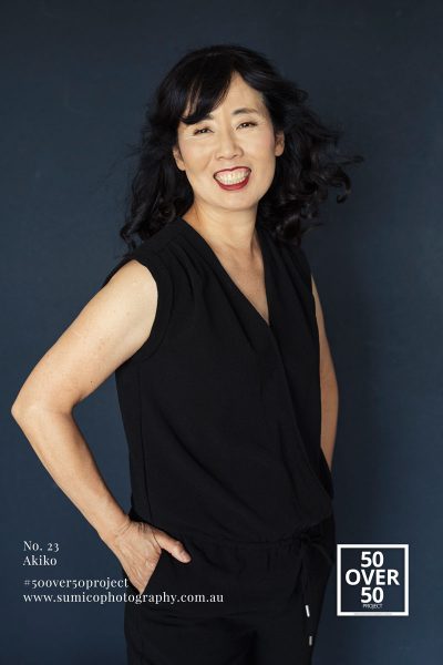 Akiko 50 over 50 portrait project by Sumico Photography