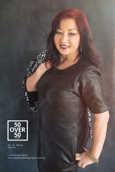 50 over 50 project, Susan by Sumico Photography
