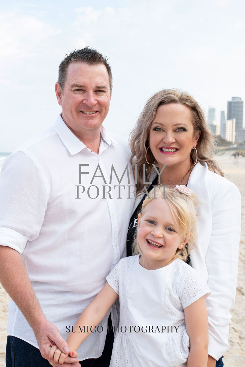 Family Portrait by Sumico Photography Main Beach