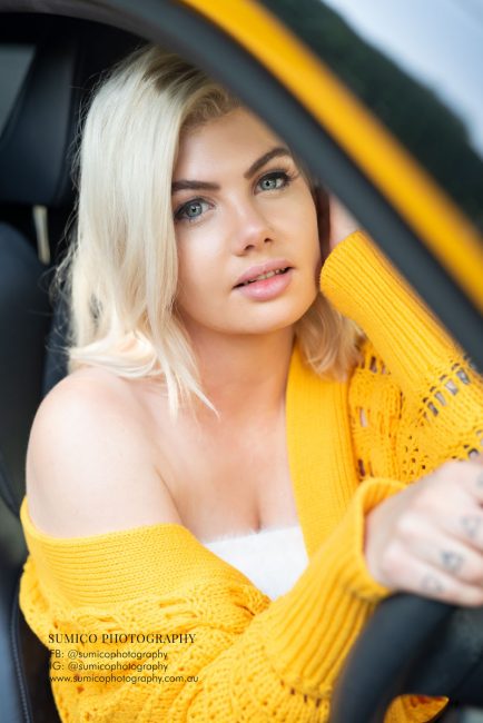 Gold Coast Portrait Photography | Car & Girl