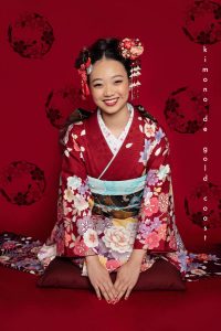 Kimono De Gold Coast Photo Shoot - Furisode